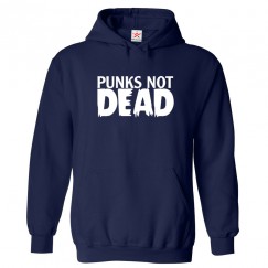 Punks Not Dead Unisex Kids and Adults Pullover Hoodie									 									 																		 									 																		 									 									
